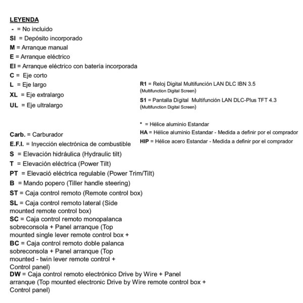 Motor fueraborda 25XSR Amberjack E.F.I. - Imagen 2